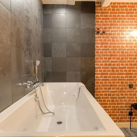 Industrial-style With Bathtub, Vieux-lyon Apartment *